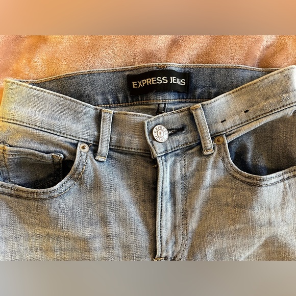 Express Cropped Leggings High Rise Jeans, Size 0 - Picture 4 of 7